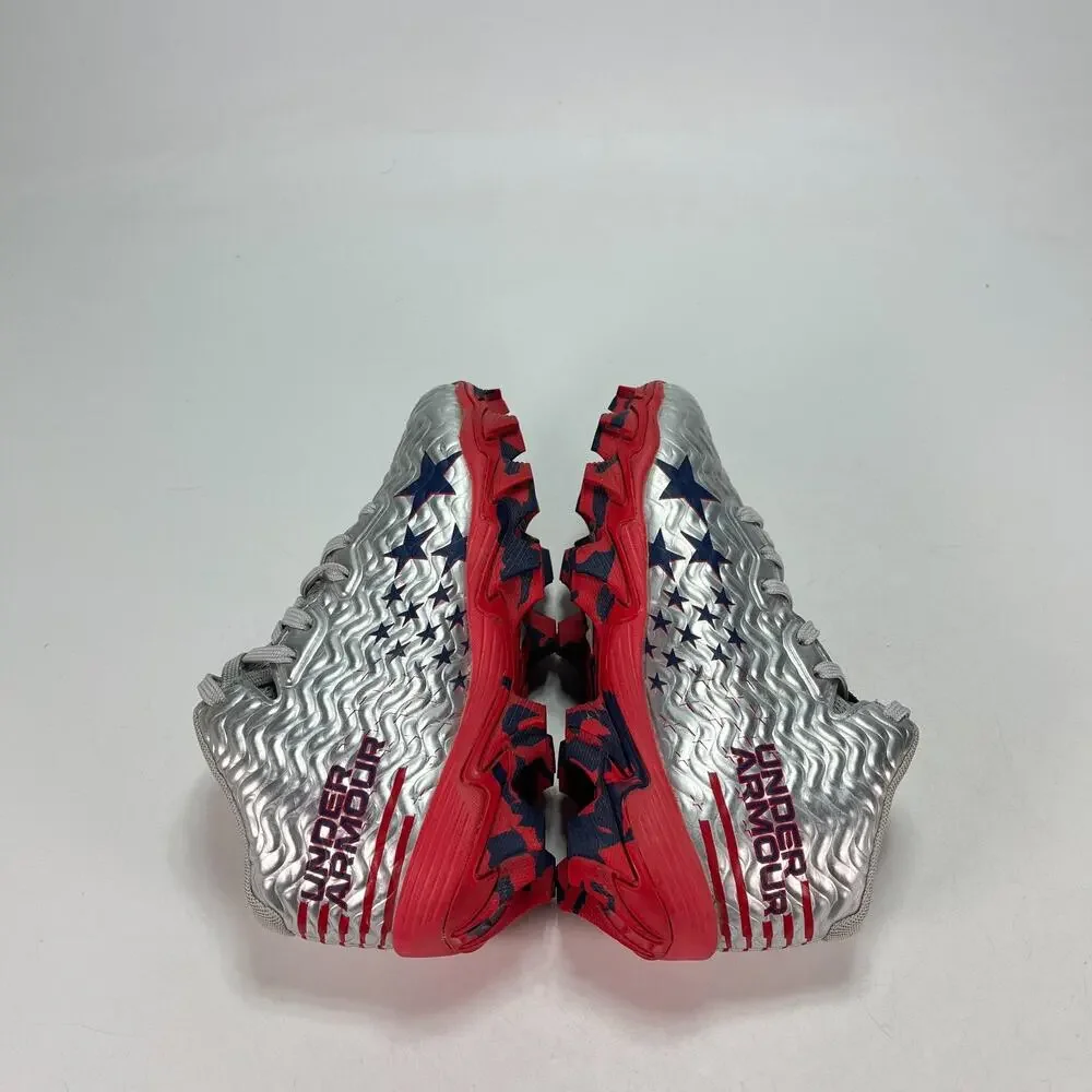 Under Armour Spotlight Franchise Jr. RM Metallic Silver 3028226-099 Youth Sz 2Y